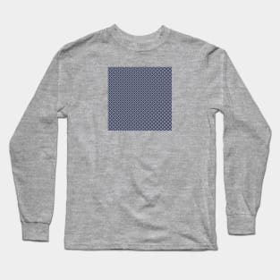 Art Deco Squares in Blue + Gold Long Sleeve T-Shirt